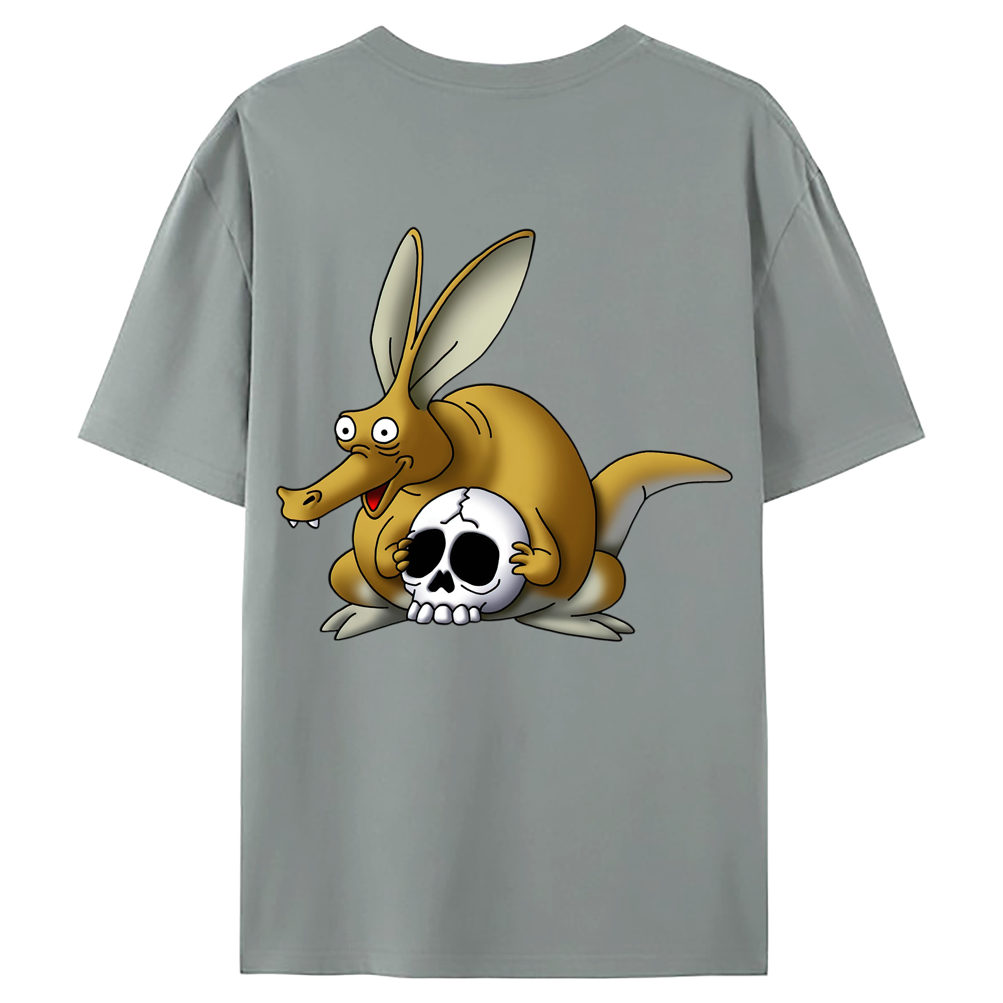 （画像用） ドラゴンクエスト Doragon Kuesuto Dragon Quest 綿100％ メンズ半袖Tシャツ（バックプリント） 通気性